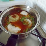 セロリ＆餃子のスープ
